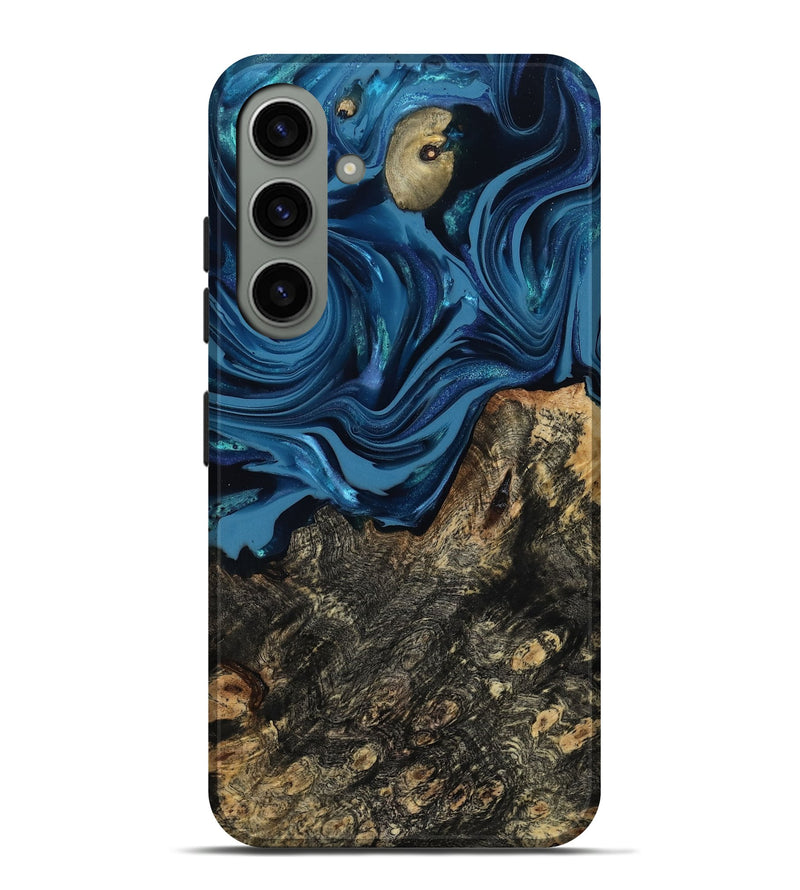 Galaxy S24 Plus Wood Live Edge Phone Case - Kamiyah (Blue, 814271)