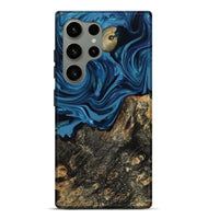 Galaxy S24 Ultra Wood Live Edge Phone Case - Kamiyah (Blue, 814271)