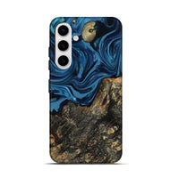 Galaxy S25 Wood Live Edge Phone Case - Kamiyah (Blue, 814271)