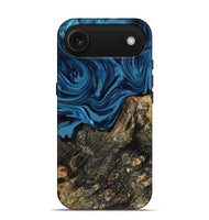 iPhone 17 Air Wood Live Edge Phone Case - Kamiyah (Blue, 814271)