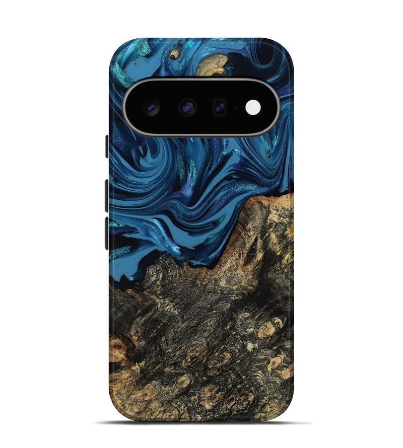 Pixel 11 Wood Live Edge Phone Case - Kamiyah (Blue, 814271)