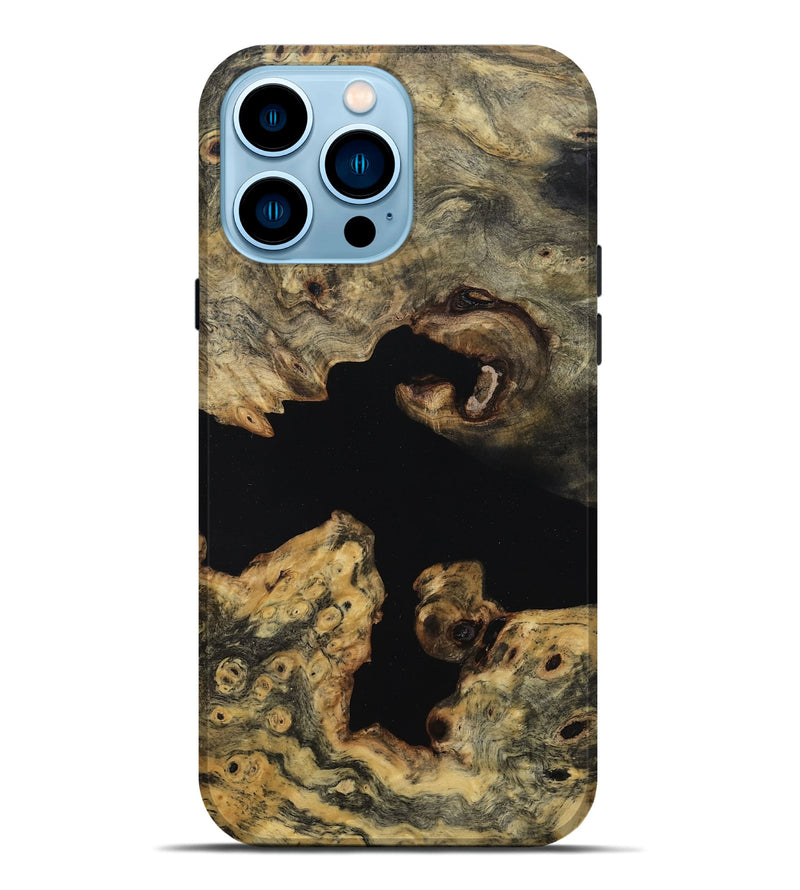 iPhone 14 Pro Max Wood Live Edge Phone Case - Emelia (Wood Burl, 814274)