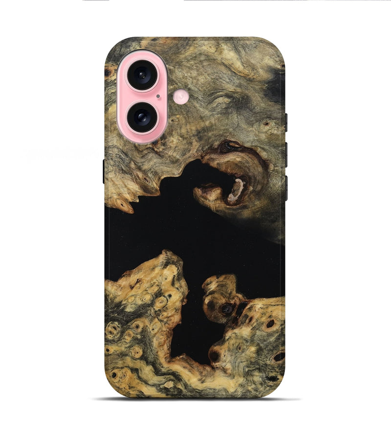 iPhone 16 Wood Live Edge Phone Case - Emelia (Wood Burl, 814274)