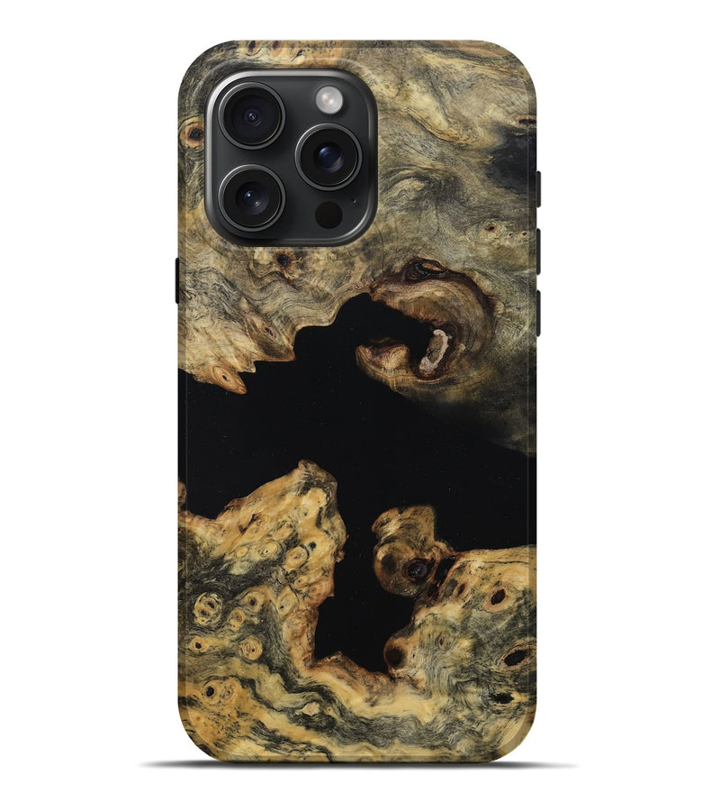 iPhone 16 Pro Max Wood Live Edge Phone Case - Emelia (Wood Burl, 814274)