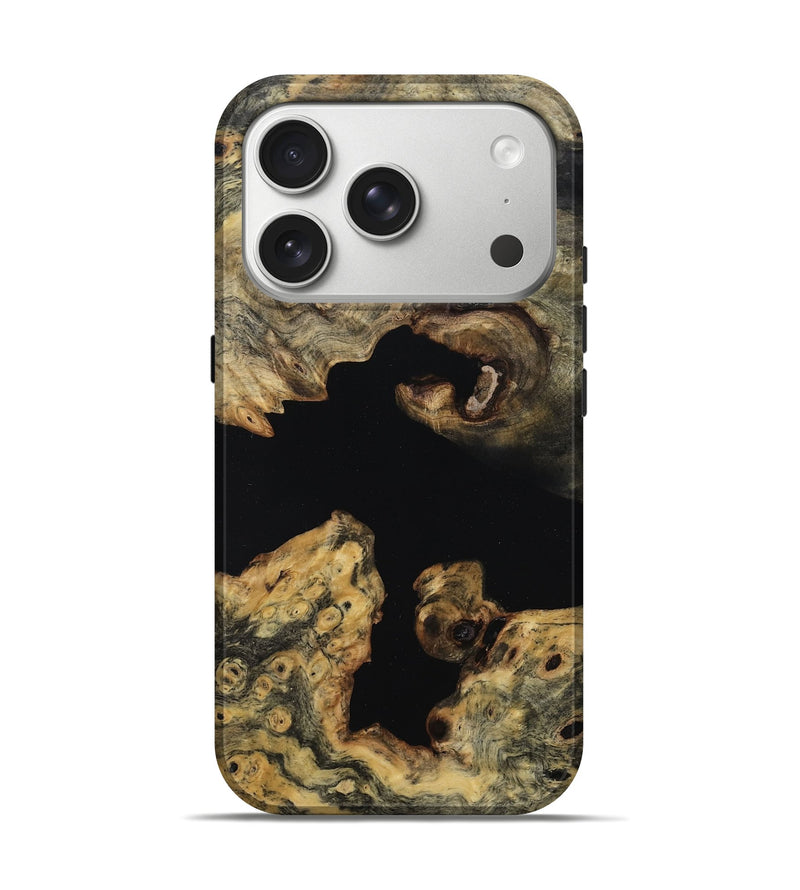 iPhone 17 Pro Wood Live Edge Phone Case - Emelia (Wood Burl, 814274)