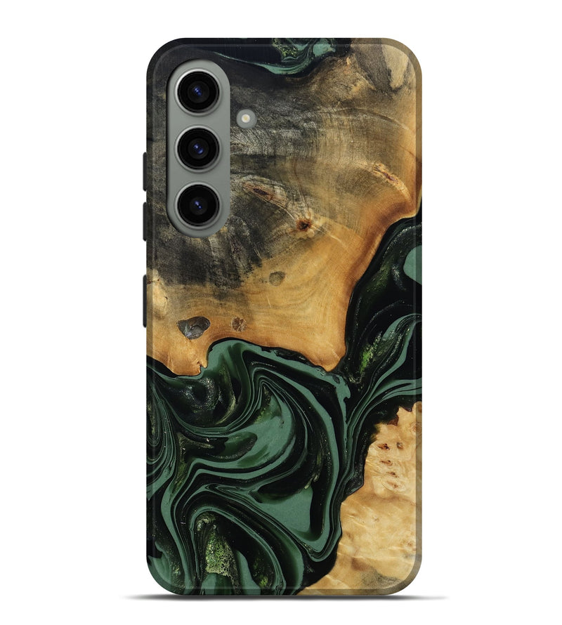 Galaxy S24 Plus Wood Live Edge Phone Case - Arther (Green, 814284)