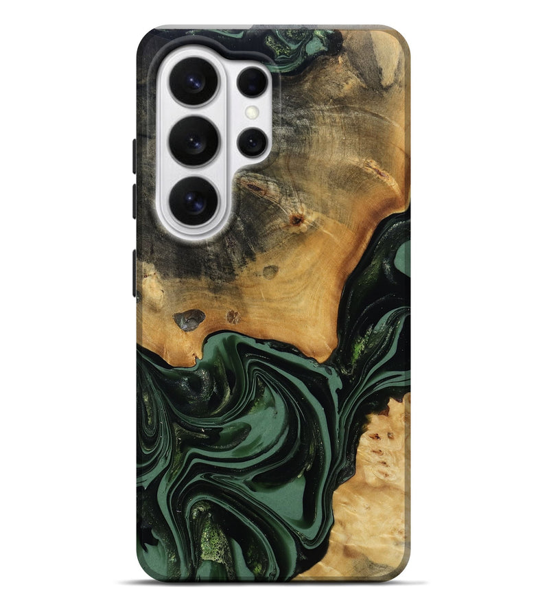 Galaxy S26 Ultra Wood Live Edge Phone Case - Arther (Green, 814284)