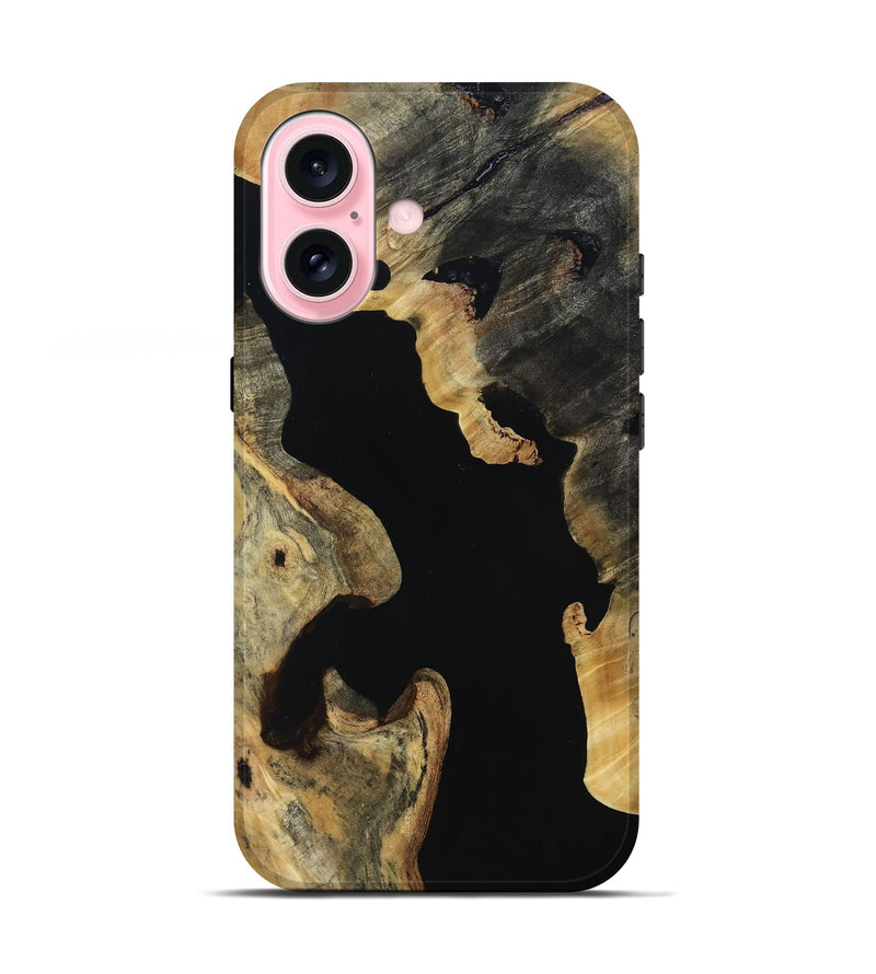 iPhone 17 Wood Live Edge Phone Case - Dahlia (Wood Burl, 814286)
