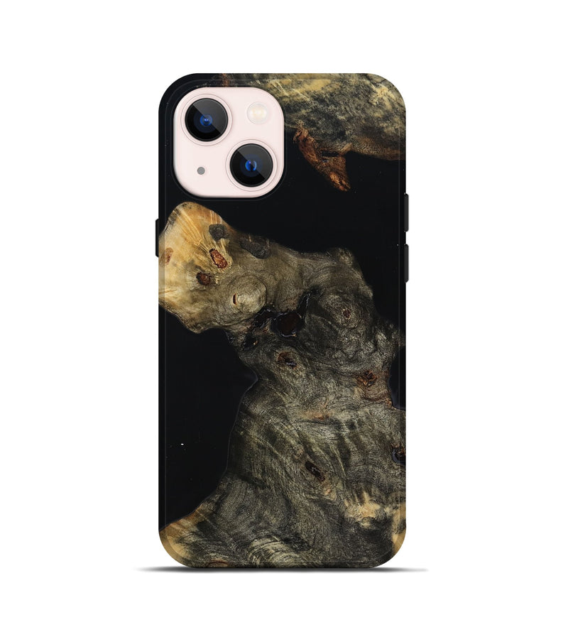iPhone 13 mini Wood Live Edge Phone Case - Mikalah (Wood Burl, 814287)