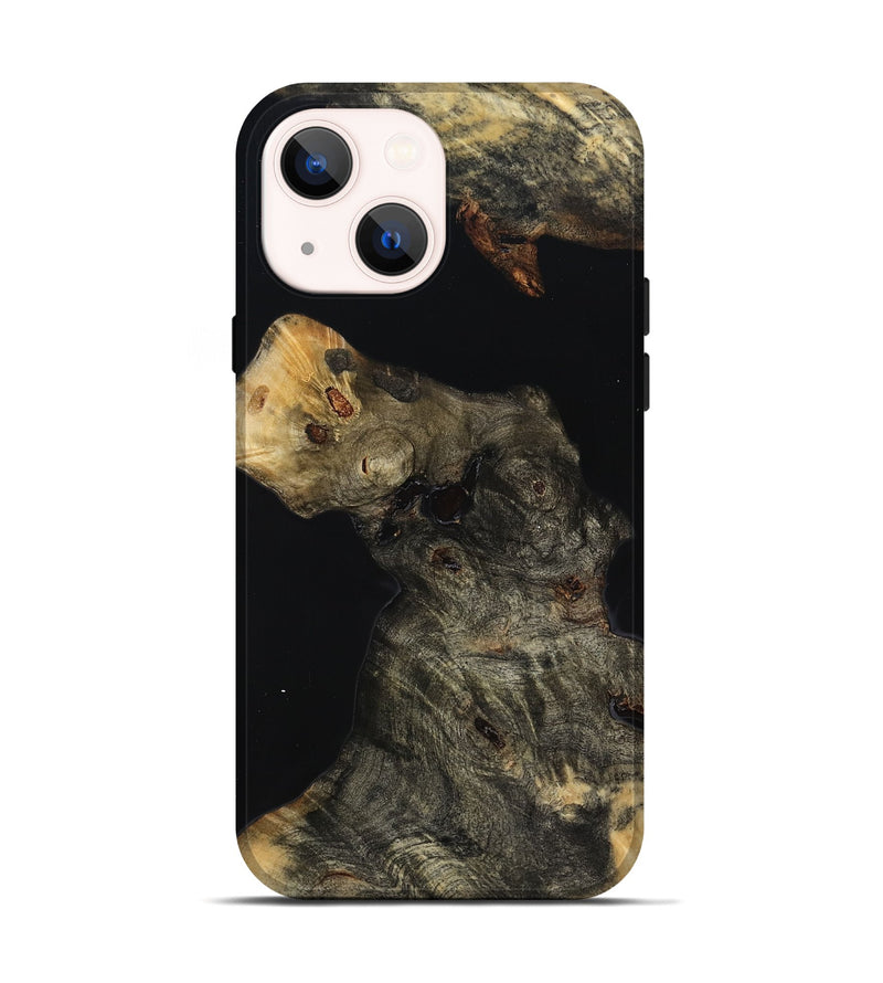 iPhone 14 Wood Live Edge Phone Case - Mikalah (Wood Burl, 814287)