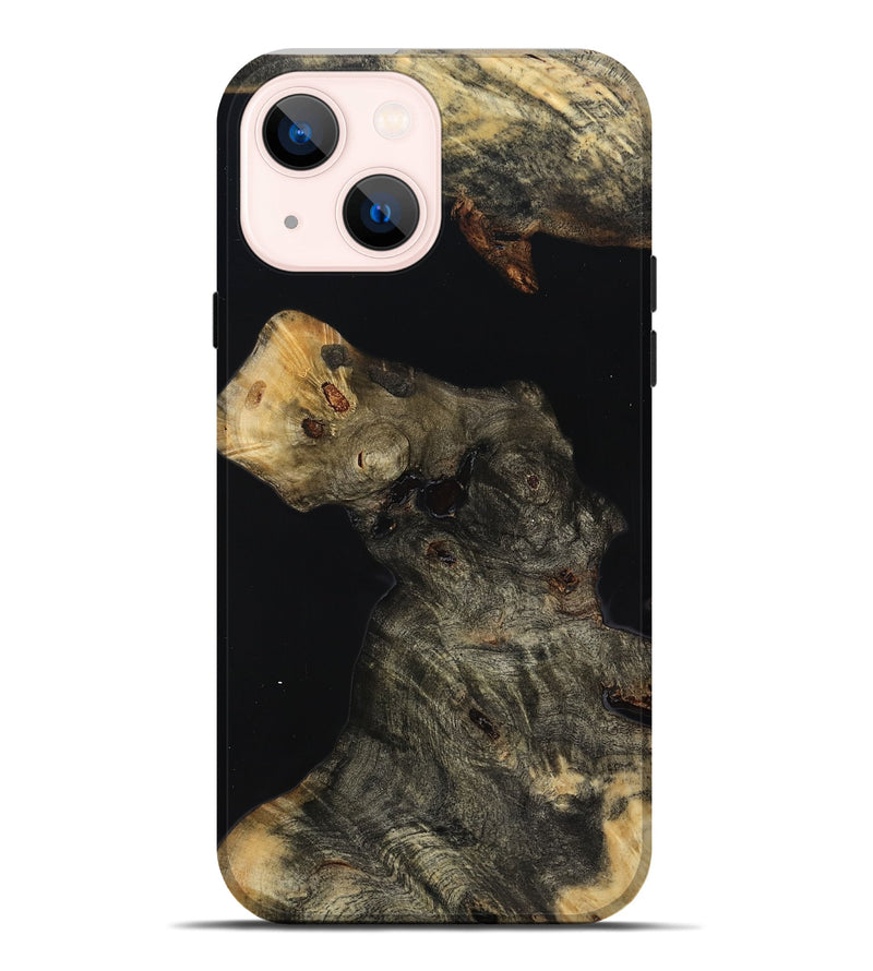 iPhone 14 Plus Wood Live Edge Phone Case - Mikalah (Wood Burl, 814287)