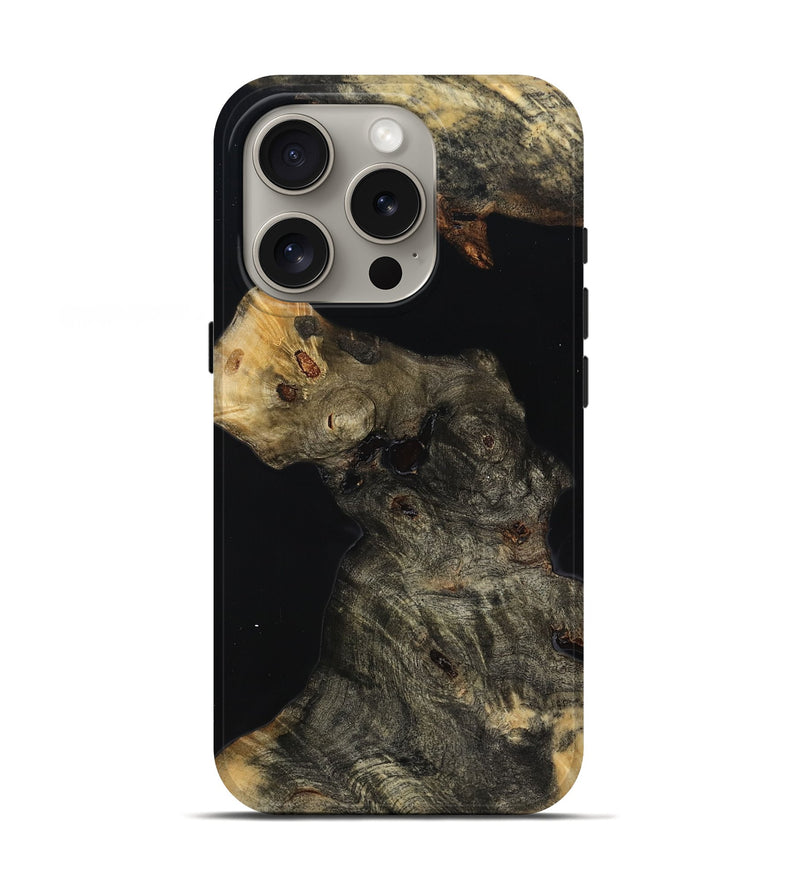 iPhone 16 Pro Wood Live Edge Phone Case - Mikalah (Wood Burl, 814287)