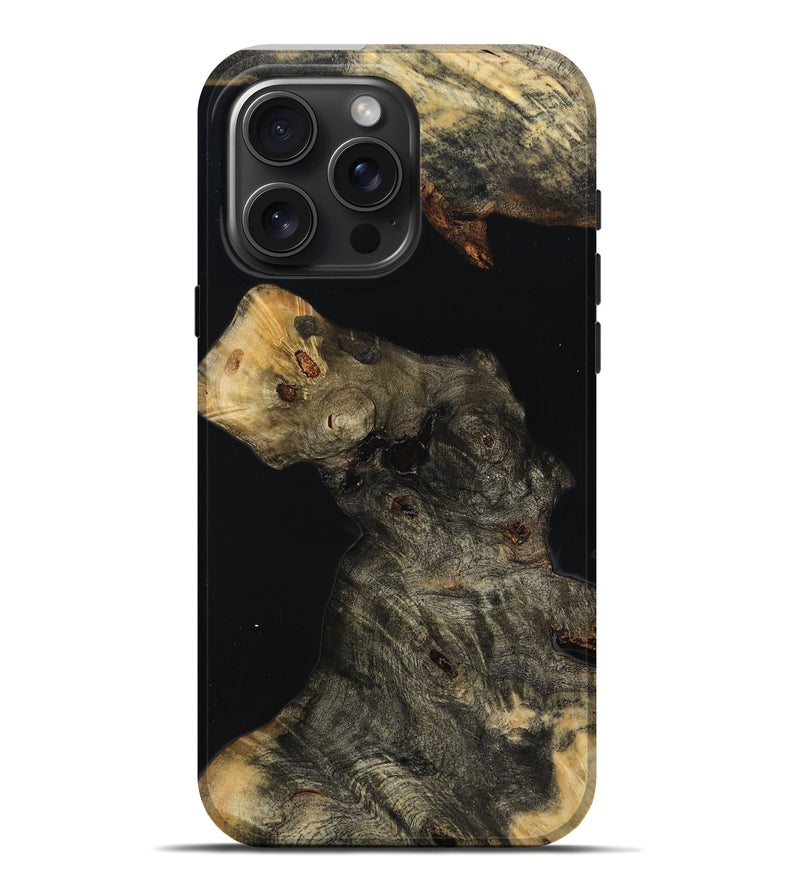 iPhone 16 Pro Max Wood Live Edge Phone Case - Mikalah (Wood Burl, 814287)