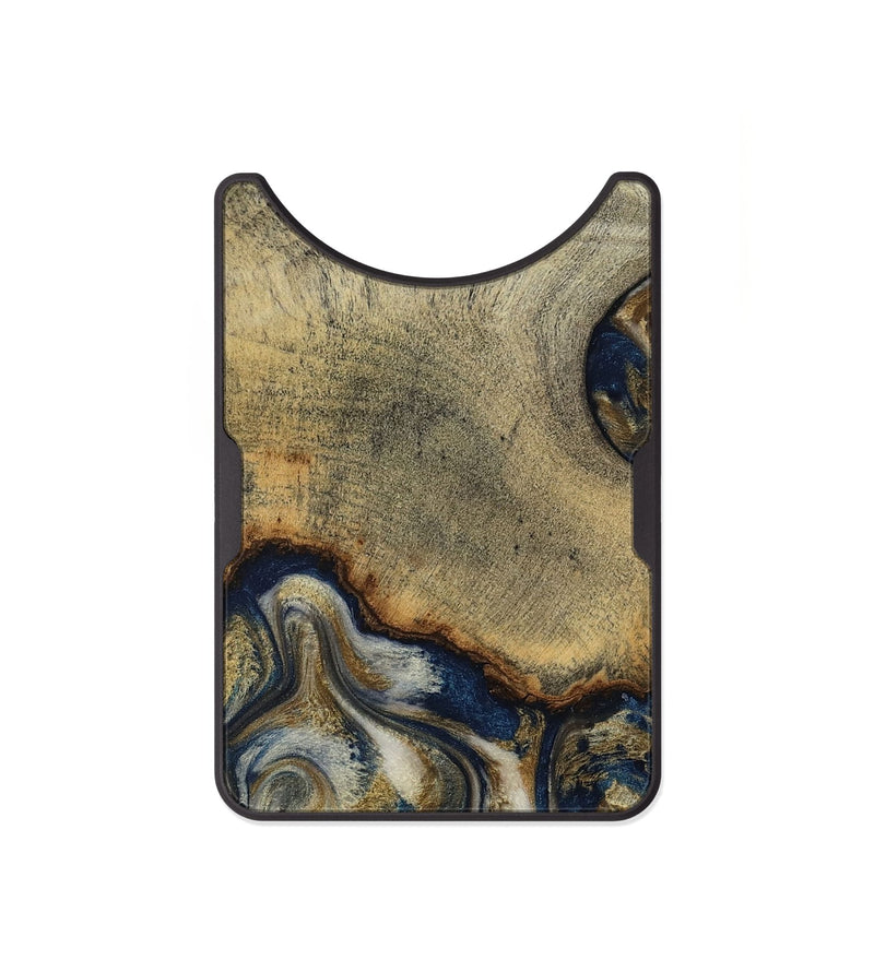 Alloy Wood Wallet - Verda (Teal & Gold, 814290)
