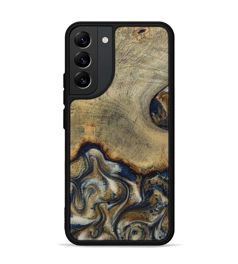 Galaxy S22 Plus Wood Phone Case - Verda (Teal & Gold, 814290)