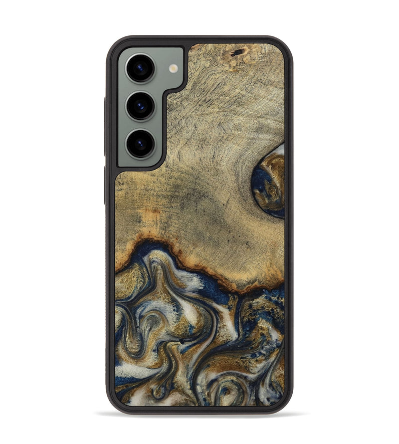 Galaxy S23 Plus Wood Phone Case - Verda (Teal & Gold, 814290)