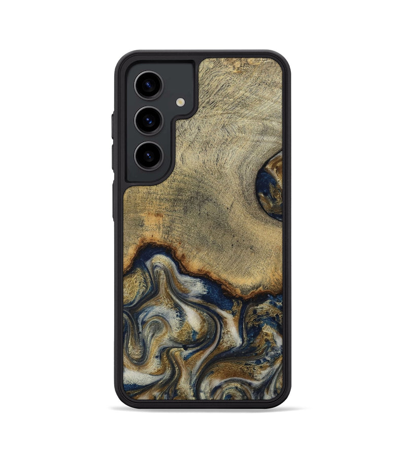 Galaxy S24 Wood Phone Case - Verda (Teal & Gold, 814290)