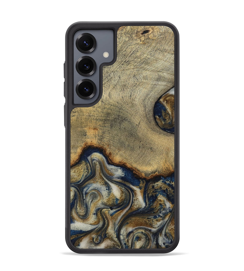 Galaxy S25 Plus Wood Phone Case - Verda (Teal & Gold, 814290)