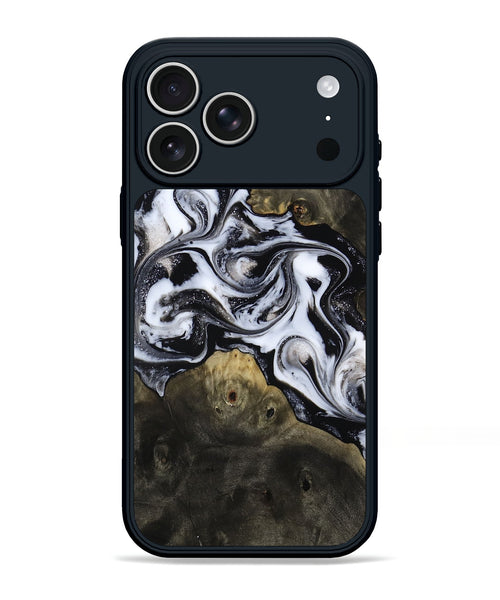 iPhone 17 Pro Max Wood Phone Case - Randell (Black & White, 814306)
