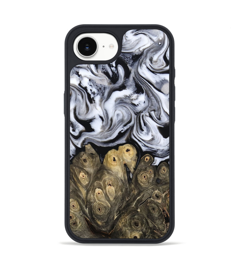 iPhone 17e Wood Phone Case - Cyril (Black & White, 814308)