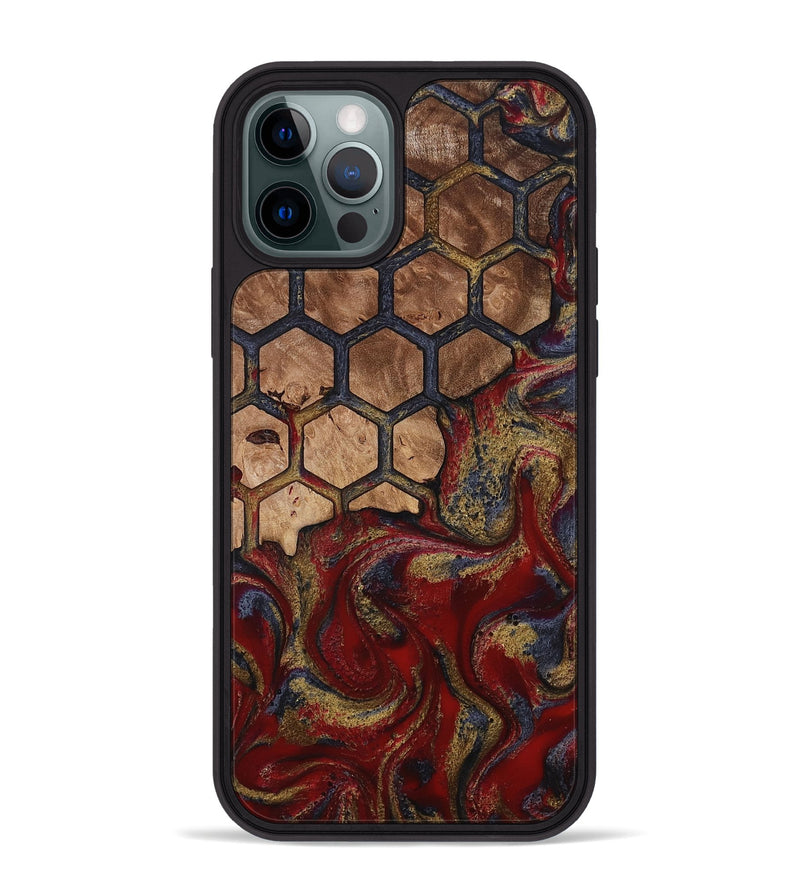 iPhone 12 Pro Max Wood Phone Case - Alfreda (Pattern, 814310)