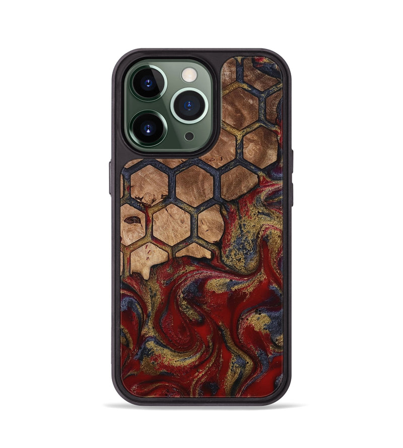 iPhone 13 Pro Wood Phone Case - Alfreda (Pattern, 814310)