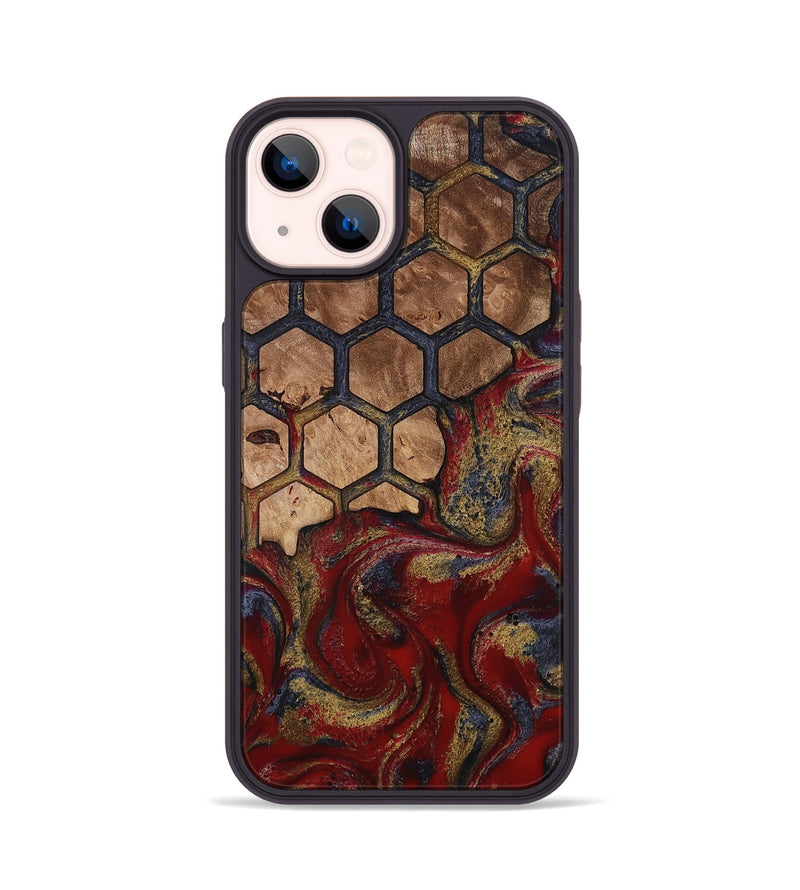 iPhone 14 Wood Phone Case - Alfreda (Pattern, 814310)