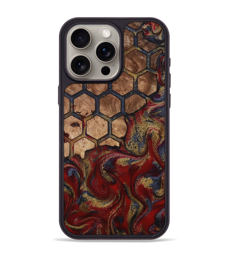 iPhone 15 Pro Max Wood Phone Case - Alfreda (Pattern, 814310)