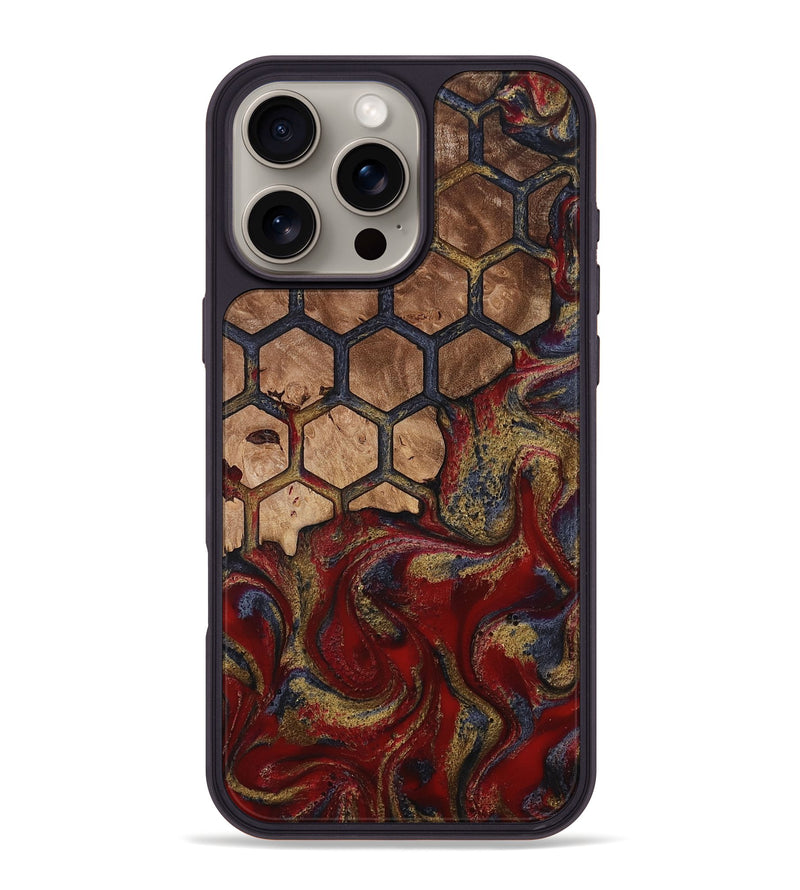iPhone 16 Pro Max Wood Phone Case - Alfreda (Pattern, 814310)