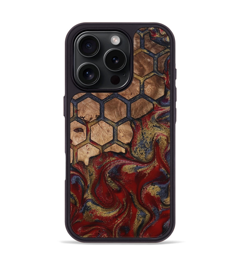 iPhone 16 Pro Wood Phone Case - Alfreda (Pattern, 814310)