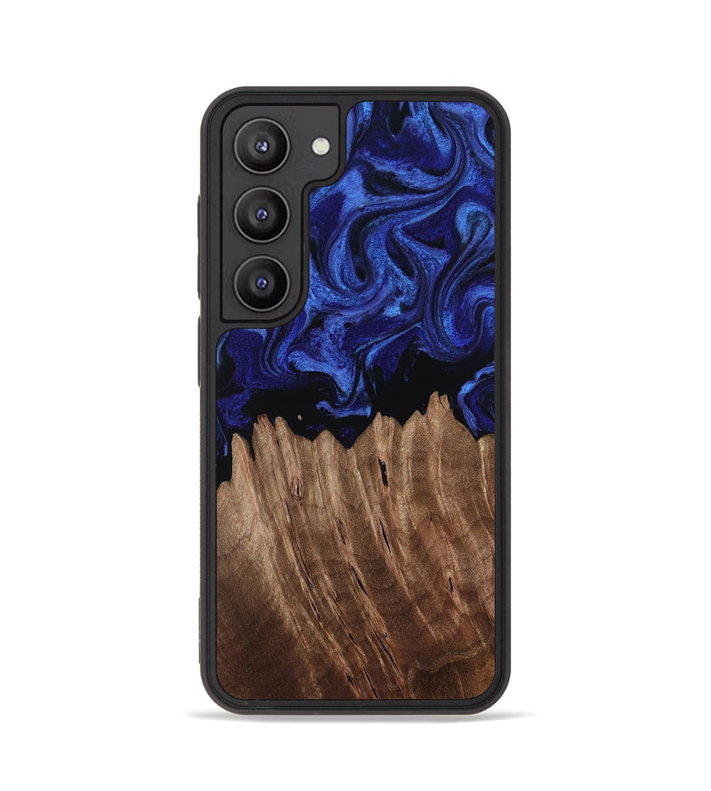 Galaxy S23 Wood Phone Case - Verdie (Blue, 814321)