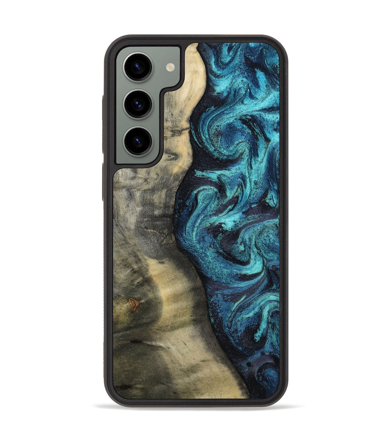 Galaxy S23 Plus Wood Phone Case - Meir (Blue, 814322)