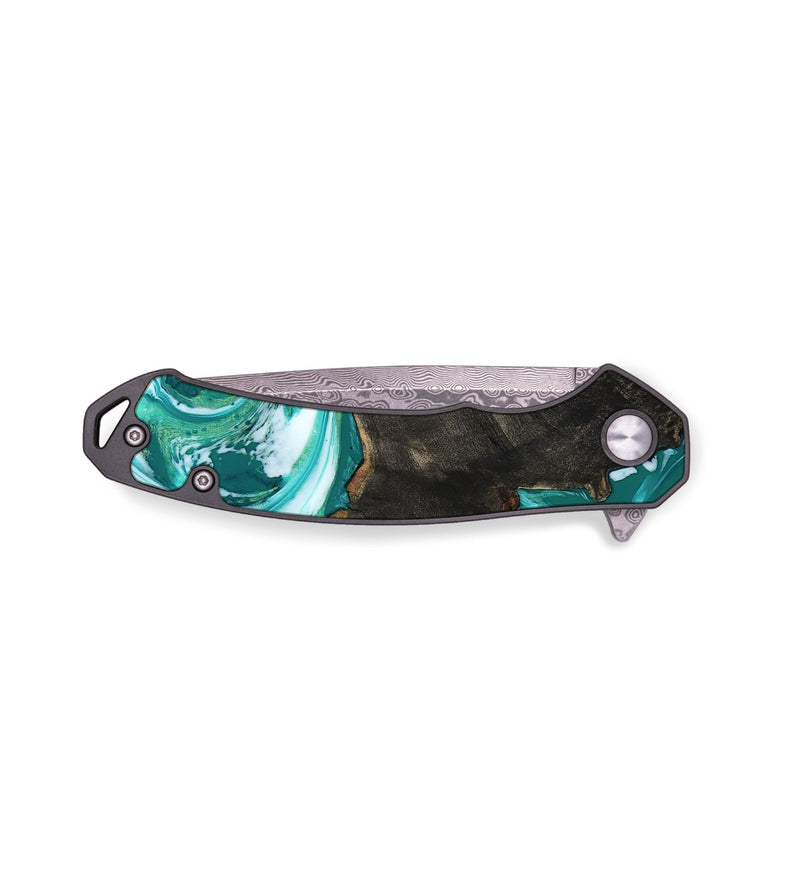 EDC Wood Pocket Knife - Noelle (Green, 814326)