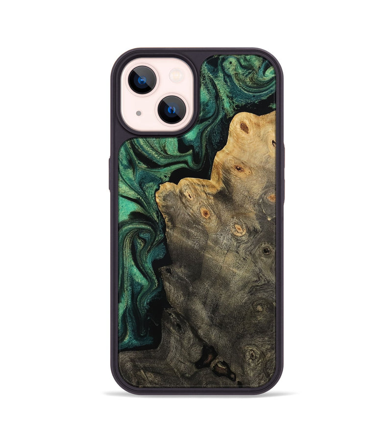 iPhone 14 Wood Phone Case - Jovie (Green, 814327)