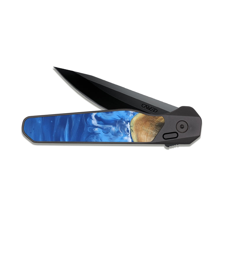 EDC Dark Slate Wood Pocket Knife - Niko (Coastal, 814334)