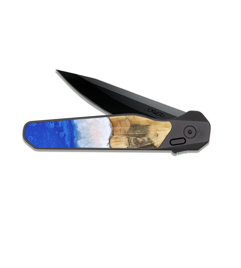 EDC Dark Slate Wood Pocket Knife - Tristan (Coastal, 814336)