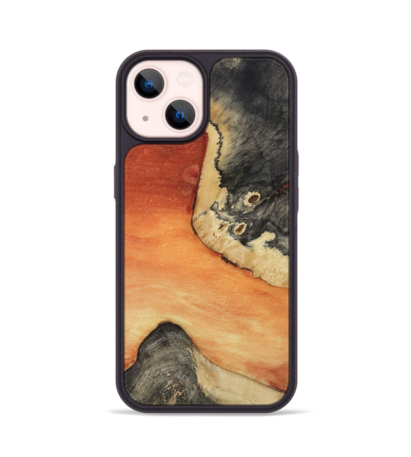 iPhone 14 Wood Phone Case - Mame (Red, 814349)