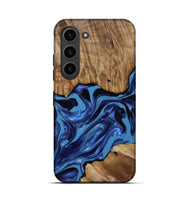 Galaxy S23 Wood Live Edge Phone Case - Johnson (Blue, 814391)