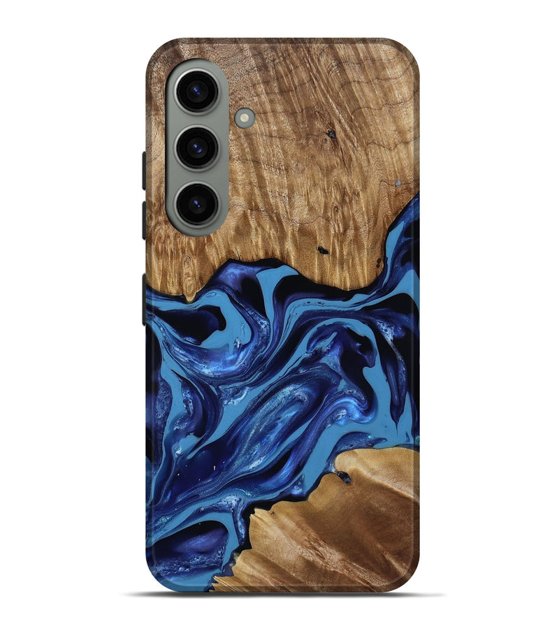 Galaxy S24 Plus Wood Live Edge Phone Case - Johnson (Blue, 814391)
