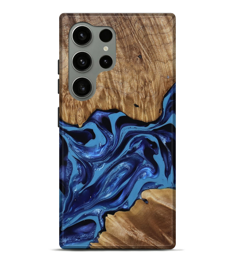 Galaxy S24 Ultra Wood Live Edge Phone Case - Johnson (Blue, 814391)