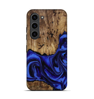 Galaxy S23 Wood Live Edge Phone Case - Chaim (Blue, 814392)