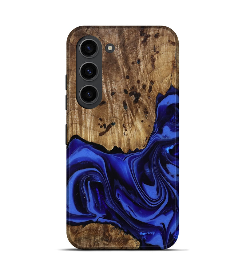 Galaxy S23 Wood Live Edge Phone Case - Chaim (Blue, 814392)