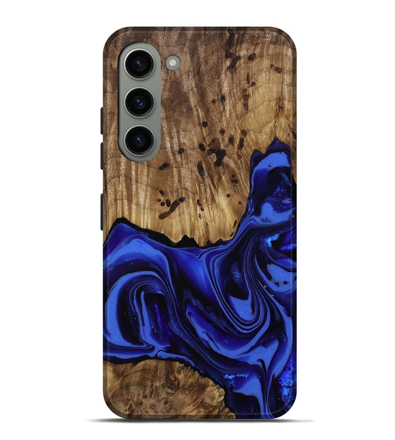 Galaxy S23 Plus Wood Live Edge Phone Case - Chaim (Blue, 814392)