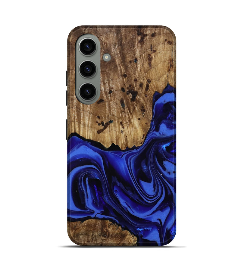 Galaxy S24 Wood Live Edge Phone Case - Chaim (Blue, 814392)
