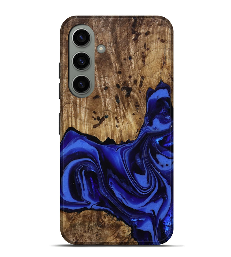Galaxy S24 Plus Wood Live Edge Phone Case - Chaim (Blue, 814392)