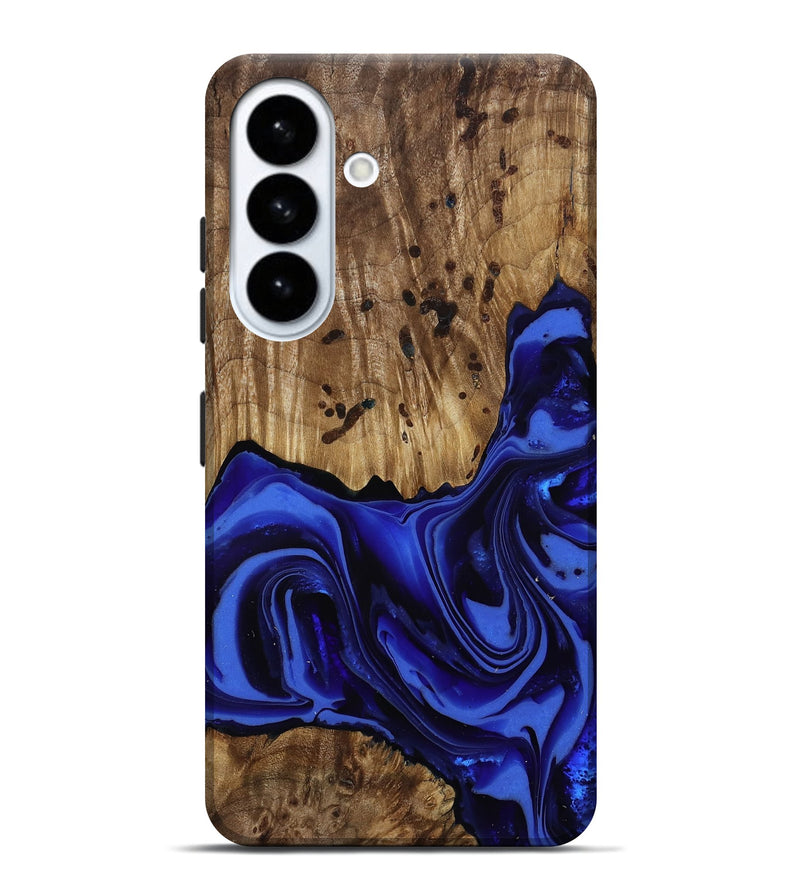 Galaxy S26 Plus Wood Live Edge Phone Case - Chaim (Blue, 814392)