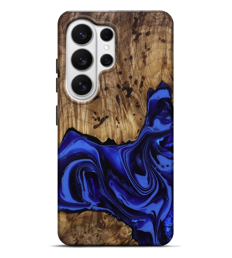 Galaxy S26 Ultra Wood Live Edge Phone Case - Chaim (Blue, 814392)