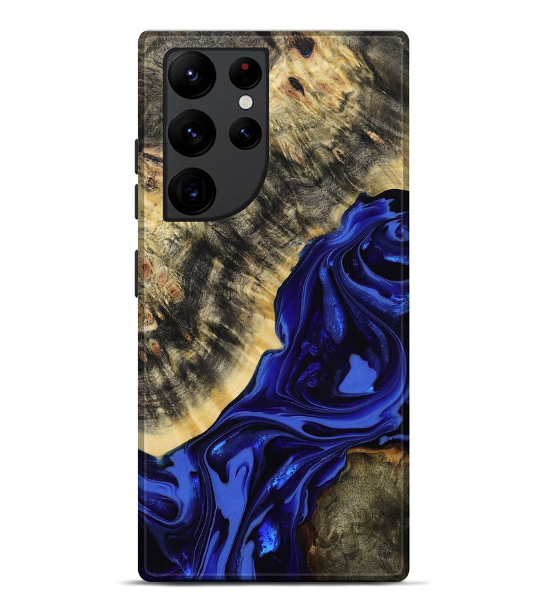 Galaxy S22 Ultra Wood Live Edge Phone Case - Clarice (Purple, 814393)