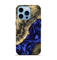 iPhone 14 Pro Wood Live Edge Phone Case - Clarice (Purple, 814393)