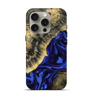 iPhone 16 Pro Wood Live Edge Phone Case - Clarice (Purple, 814393)